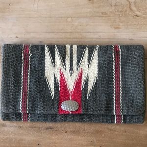 Free People Woven Boho Clutch Purse